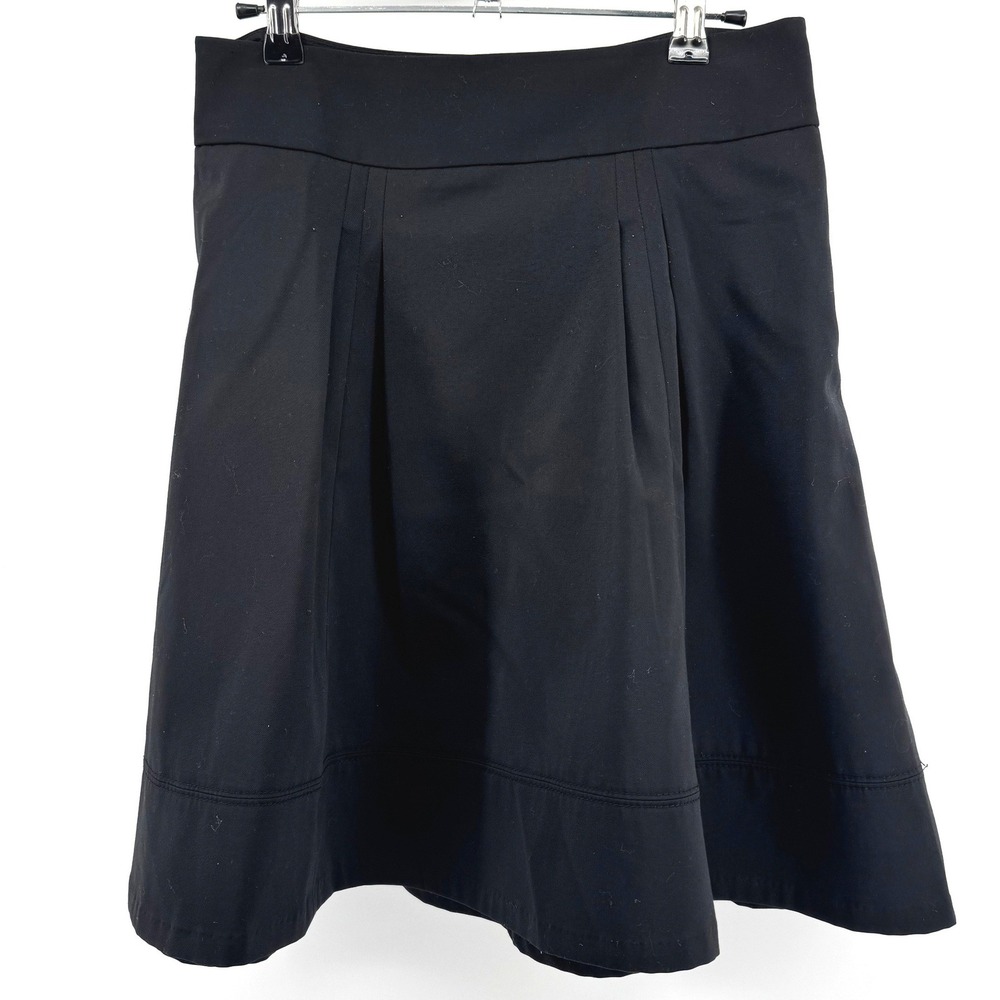 The Limited Pleated ALine Skirt Women S Black Stretch Career Professional Office